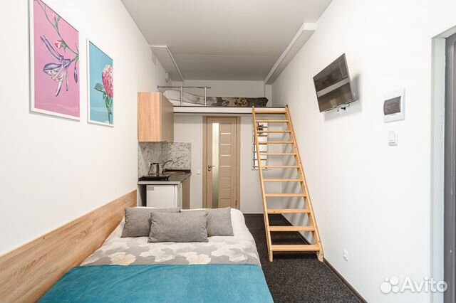 

Квартира-студия, 18 м², 2 кровати