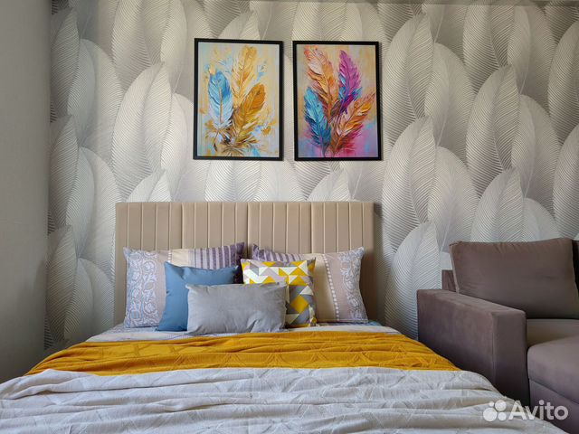 

1-к. квартира, 34 м², 2 кровати