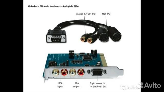 Звуковая карта m audio audiophile 2496