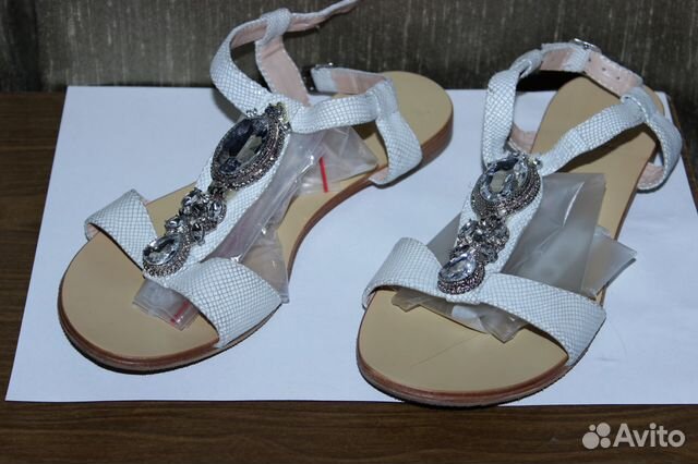 Босоножки santini white С камнями 36,5