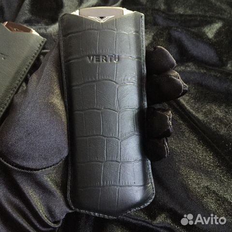 Чехол футляр для Vertu Signature Black Alligator