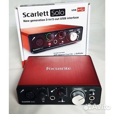 Звуковая карта focusrite scarlett solo 2nd gen