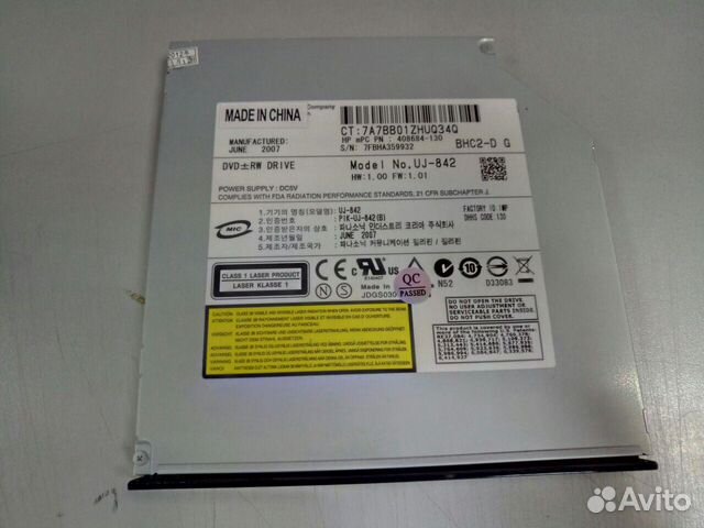 Дисковод DVD combo Panasonic UJ-842 IDE 9.7mm tray