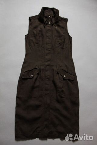 Льняное платье халат Weekend Max Mara