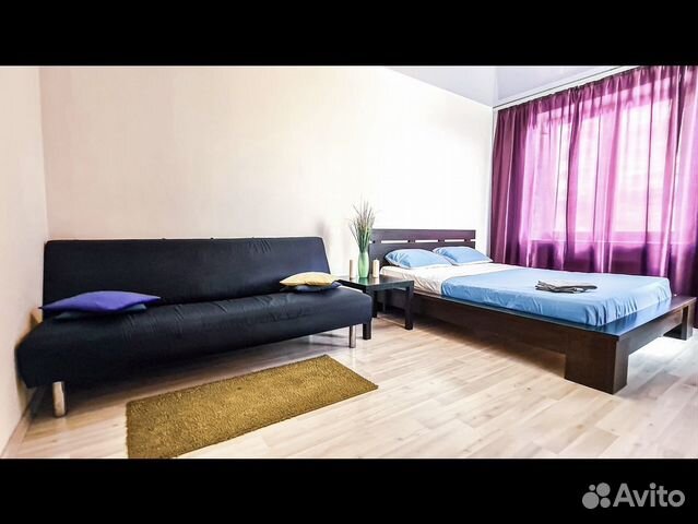 

Квартира-студия, 44 м², 2 кровати