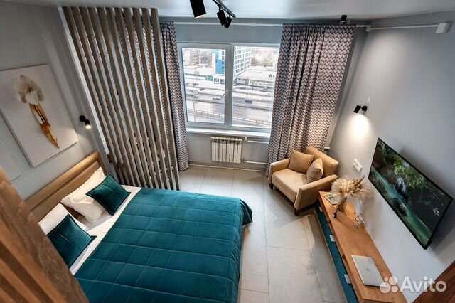 

Квартира-студия, 35 м², 3 кровати