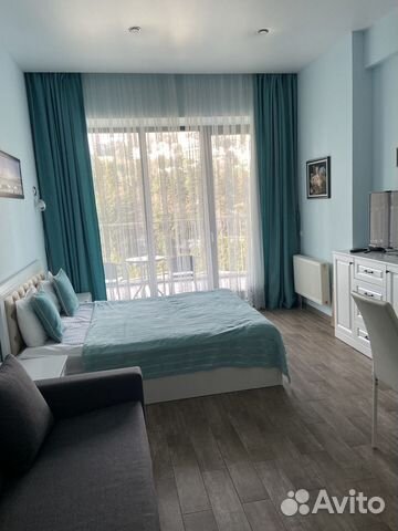 

Квартира-студия, 45 м², 2 кровати