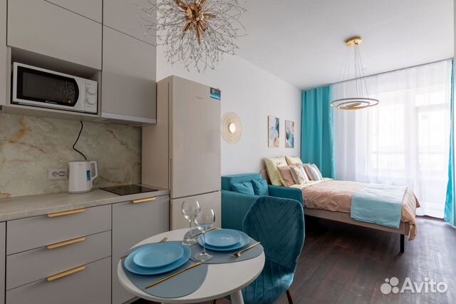 

Квартира-студия, 27 м², 2 кровати