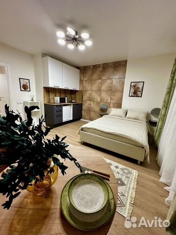 

Квартира-студия, 28 м², 2 кровати