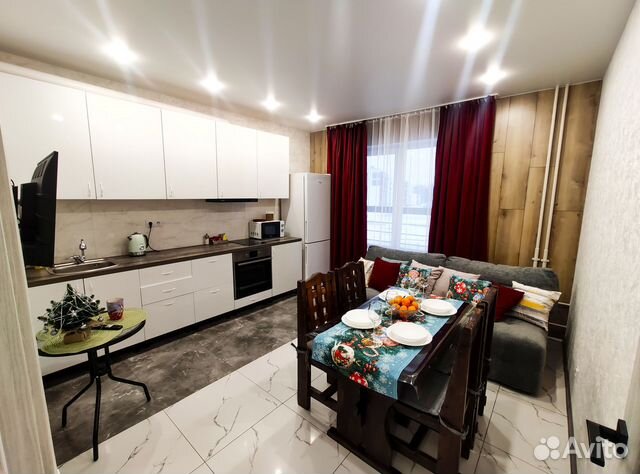 

1-к. квартира, 46 м², 2 кровати