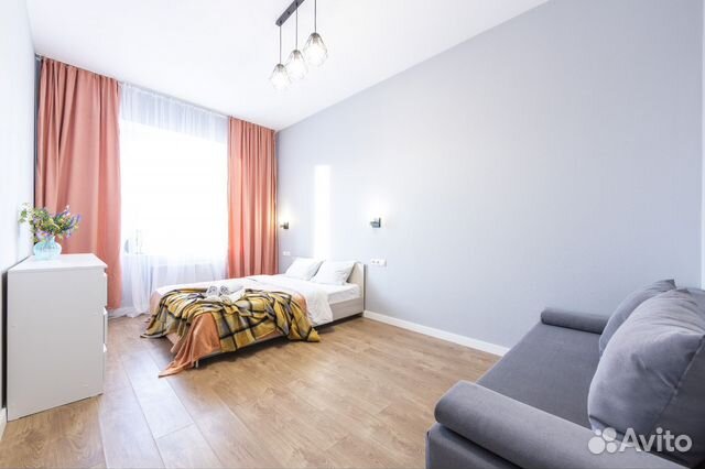

1-к. квартира, 42 м², 3 кровати