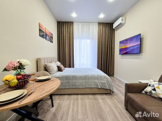 

Квартира-студия, 27 м², 2 кровати
