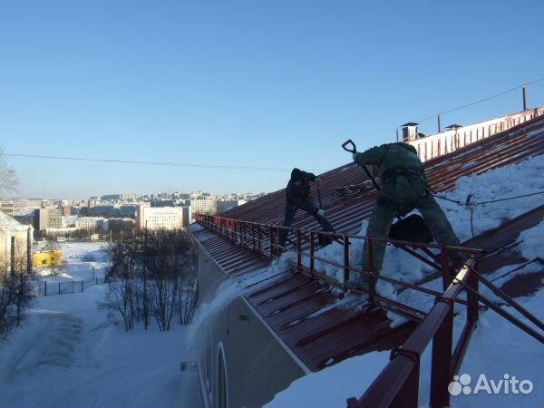 Чистка крыш от снега высотные работы