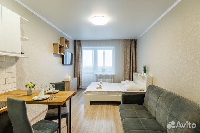 

Квартира-студия, 29 м², 2 кровати