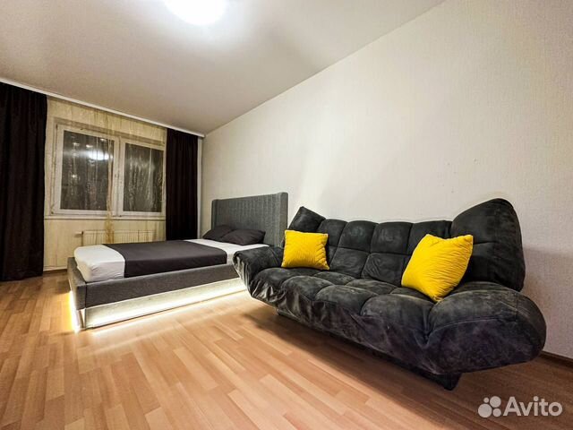 

1-к. квартира, 44 м², 2 кровати