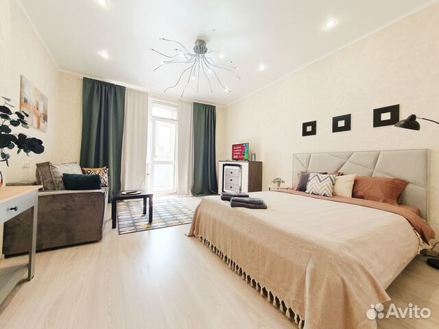 

1-к. квартира, 45 м², 2 кровати