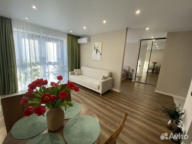 

1-к. квартира, 44 м², 2 кровати