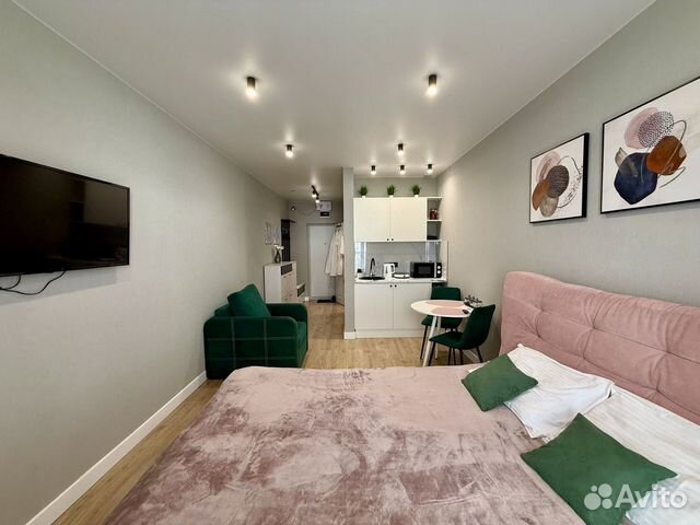 

Квартира-студия, 23 м², 2 кровати