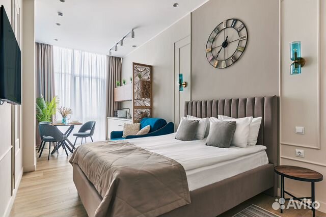 

Квартира-студия, 27 м², 2 кровати
