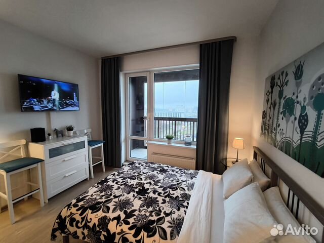 

Квартира-студия, 32 м², 2 кровати