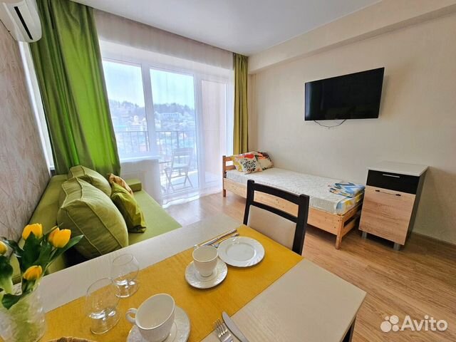 

Квартира-студия, 24 м², 2 кровати