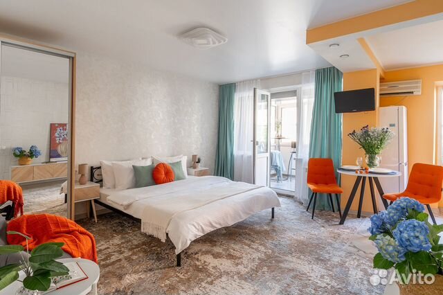 

Квартира-студия, 37 м², 2 кровати