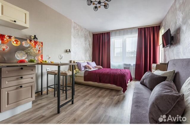 

Квартира-студия, 24 м², 2 кровати