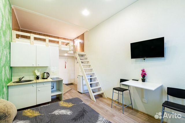 

Квартира-студия, 27 м², 2 кровати