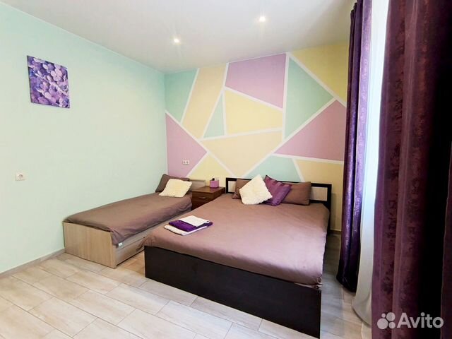 

1-к. квартира, 27,5 м², 2 кровати