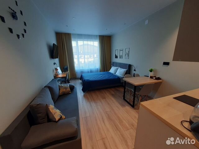

Квартира-студия, 28 м², 2 кровати
