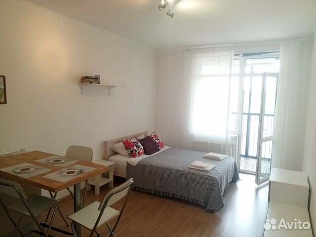 

Квартира-студия, 27 м², 2 кровати