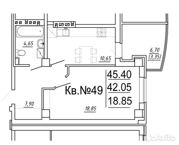 1-к квартира, 45.1 м², 14/15 эт. 1-к квартира, 45.1 м², 14/15 эт.