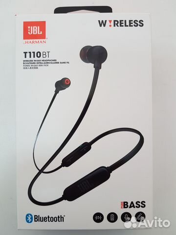 Наушники Bluetooth JBL T110BT купить в Самаре | Бытовая электроника | Авито