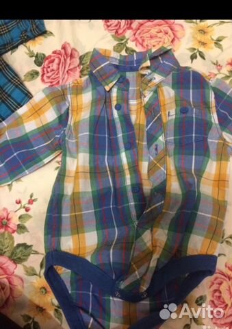 Рубашка mothercare 6-9 мес Рубашка mothercare 6-9 мес