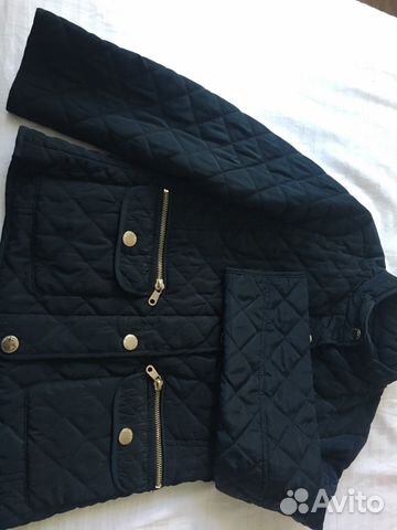Куртка стёганная демисезонная для девочки zara