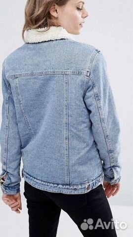 Джинсовая куртка с мехом ASOS