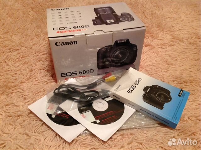 Новая коробка Canon EOS 600D 18-55