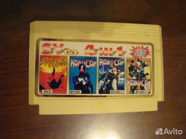 Картридж Денди Робокоп 3 все части + Спайдермен