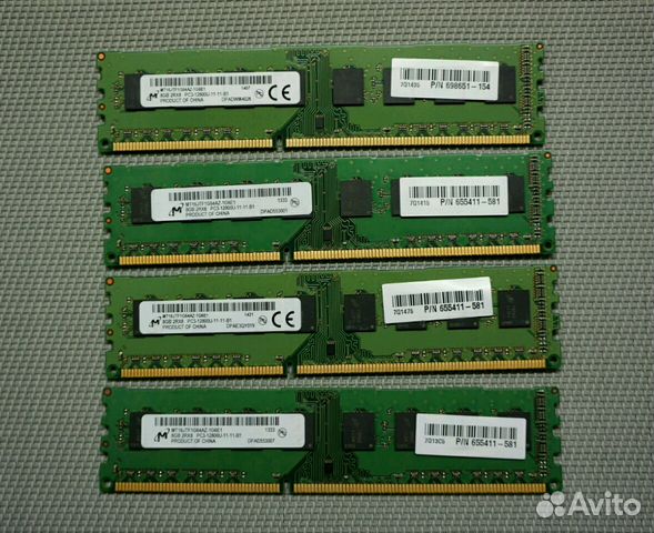 Оперативная память DDR3 2GB, 4GB, 8GB, Micron