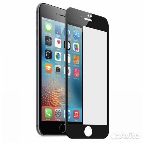 Защитное стекло iPhone 6 5D черное Защитное стекло iPhone 6 5D черное