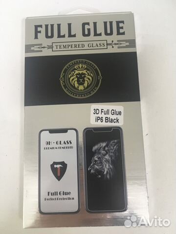 Защитное стекло 3D Full Glue black на iPhone 6/7