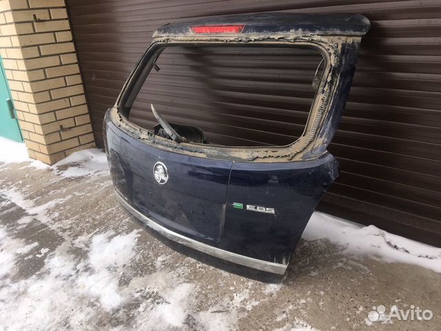 Крышка багажника Опель Антара синяя Крышка багажника Опель Антара синяя