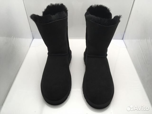Угги ugg замшевые с пуговицей Bailey button