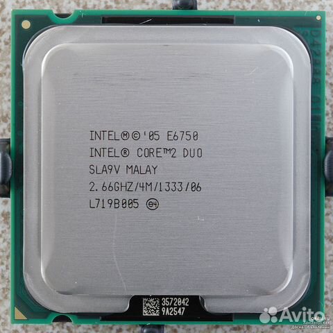 Intel Core 2 Duo E6750 (2,67GHz 1333MHz) 775 сокет