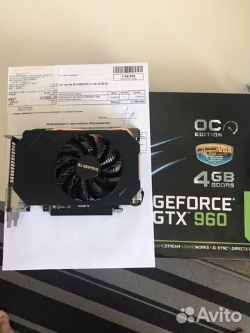 GTX 960 4g Gigabyte