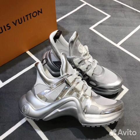 Кроссовки Louis Vuitton archlight серебро Кроссовки Louis Vuitton archlight серебро