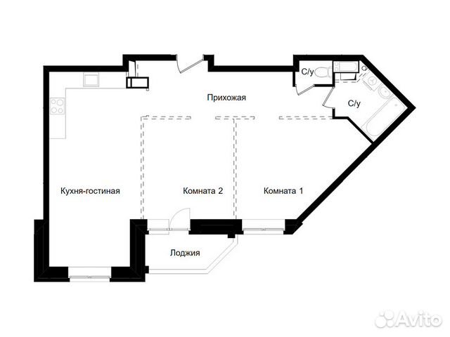 2-к квартира, 65.8 м², 17/17 эт.