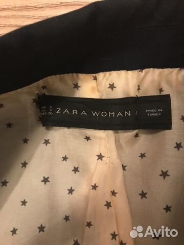 Костюм Zara брюки и пиджак темно-синий