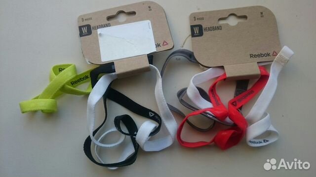Reebok резинки для волос (комплект 3 шт)