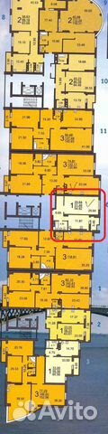 1-к квартира, 55 м², 9/18 эт.
